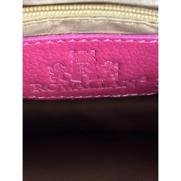 Rowallan Crossbody Magenta Pink Purse Leather Bag Scotland Buckle Turnlock - Picture 7 of 16